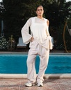 Beige Linen Pants